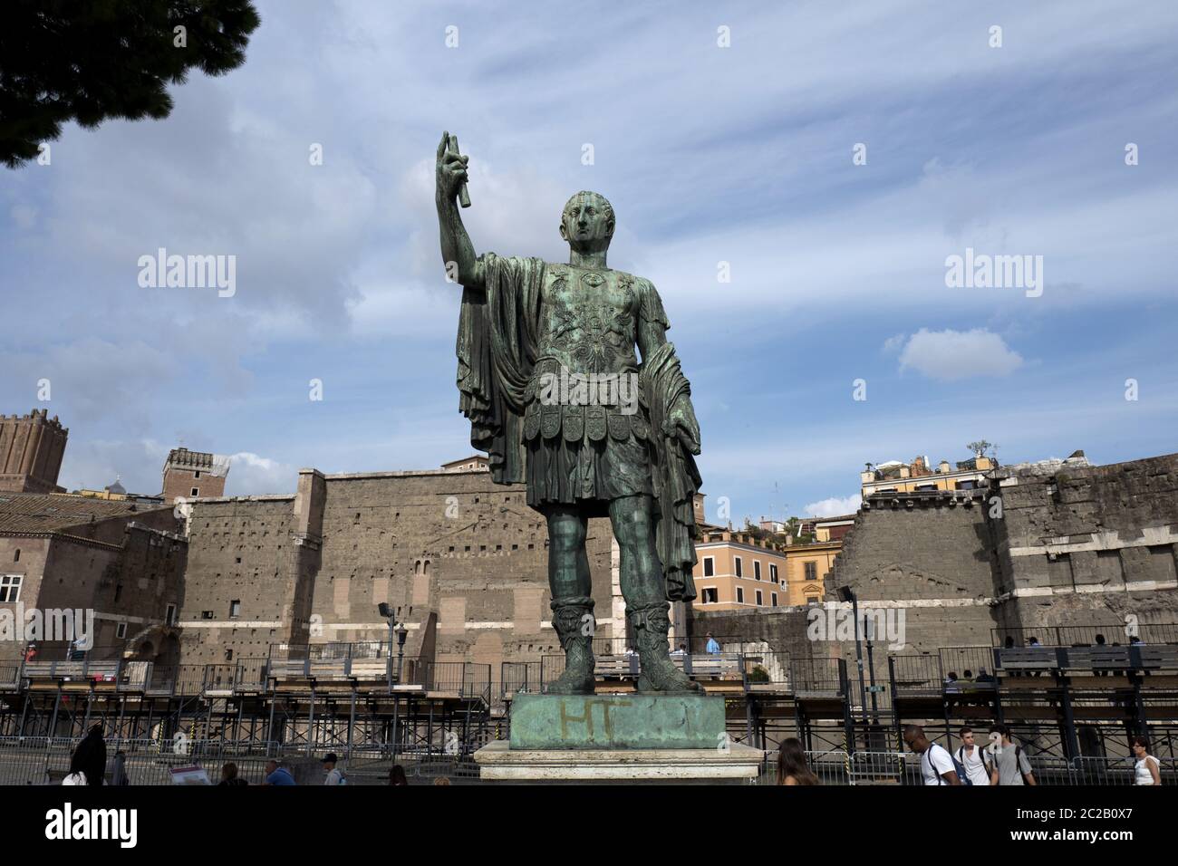 Roman forum archeological site, in Rome, Italy Stock Photo