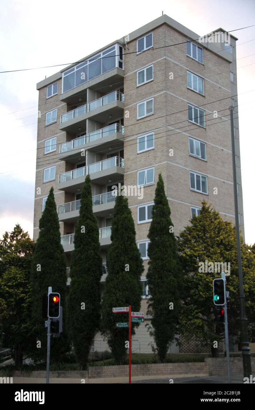 Pictured are apartments in the Sydney Lower North Shore suburb of