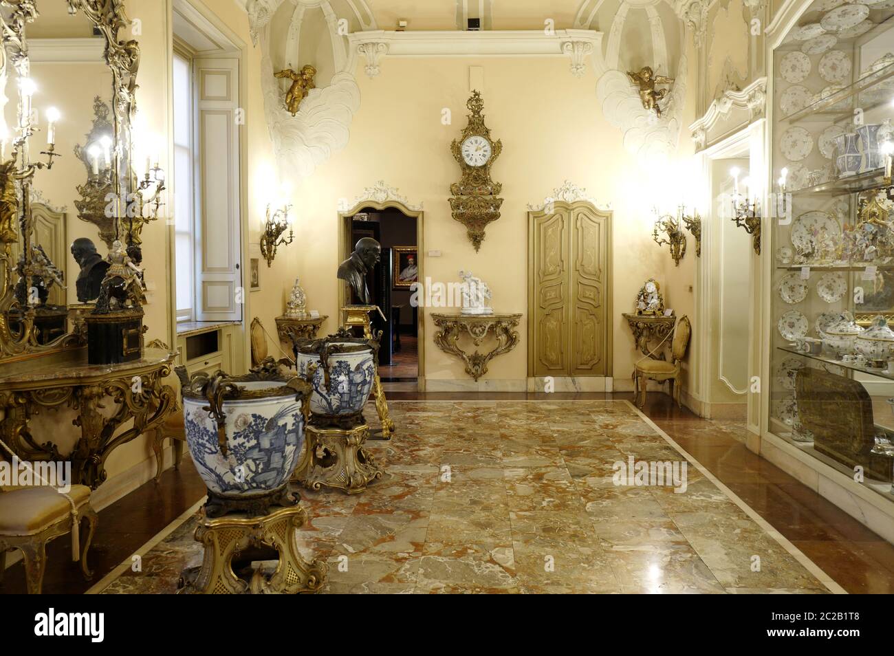 Art collection of the Poldi Pezzoli museum, an historical house building turned into a public museum, in Milan. Stock Photo
