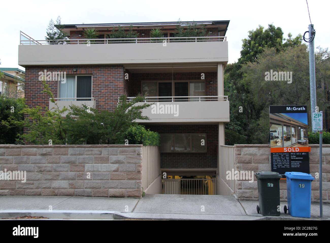Pictured are apartments in the Sydney Lower North Shore suburb of