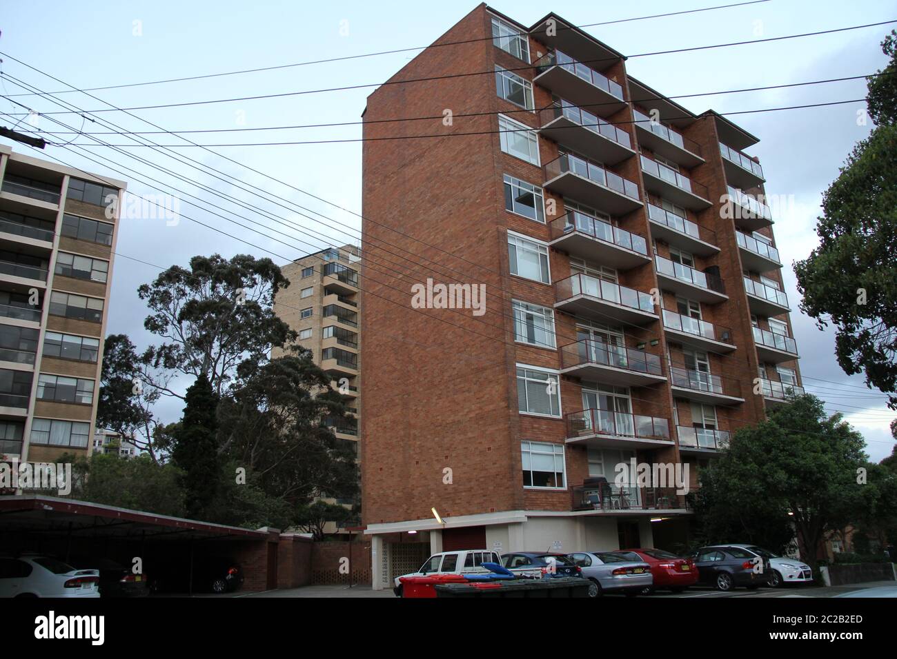Pictured are apartments in the Sydney Lower North Shore suburb of
