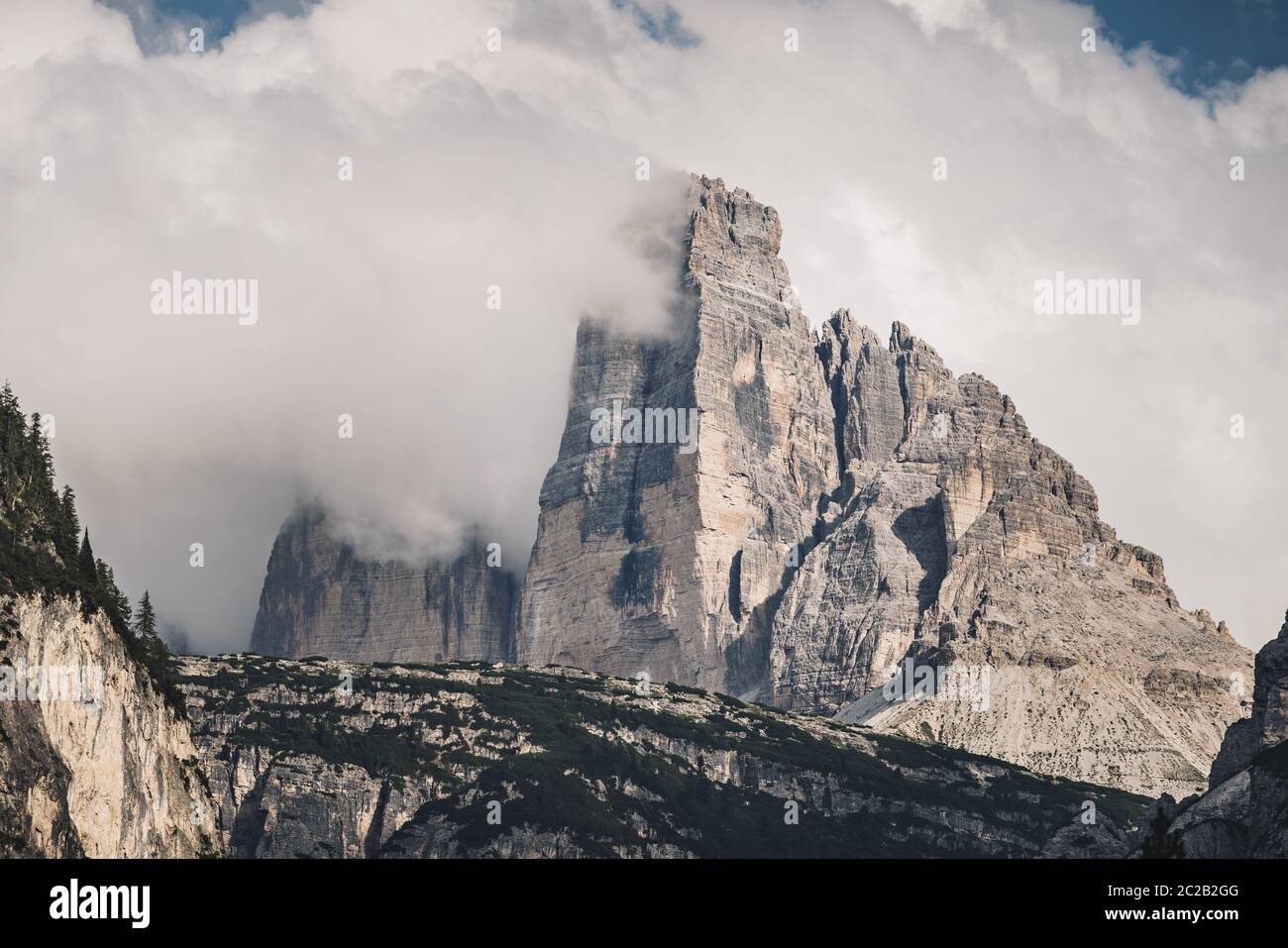 Westliche Zinne (Cima Ovest) Stock Photo