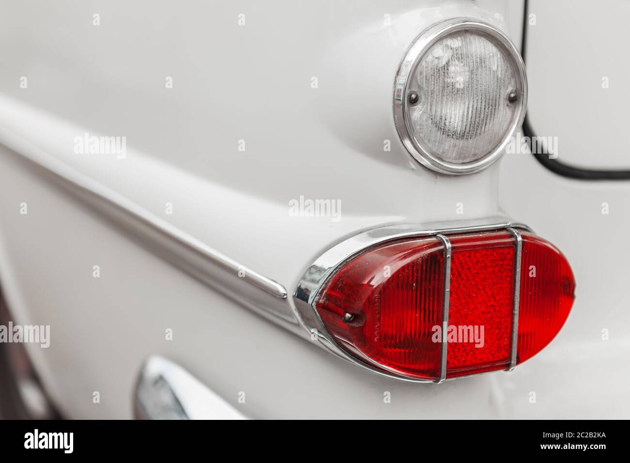 White Rear Light Round tail light hi-res stock photography and images - Alamy