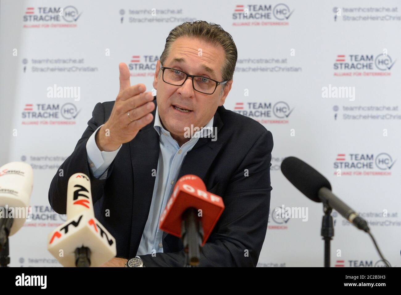 Vienna Austria June 17 2020 Press Conference Team Hc Strache Alliances For Austria On Current Political Developments In Austria Picture Shows Federal Chairman Heinz Christian Strache Credit Franz Perc Alamy Live News