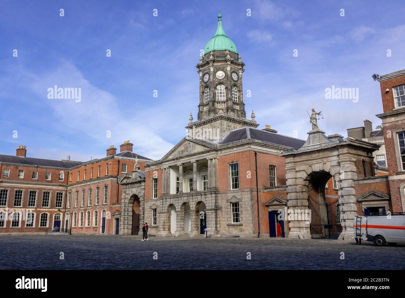 Bedford Tower At Dublin Castle Ireland Where The Irish Crown Jewels Were Stolen From Stock Photo