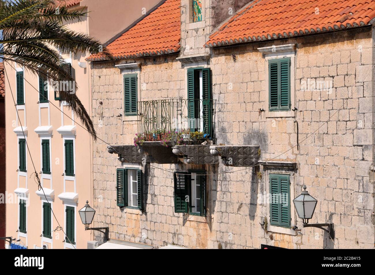 Old town of Makarska in Croatia Stock Photo