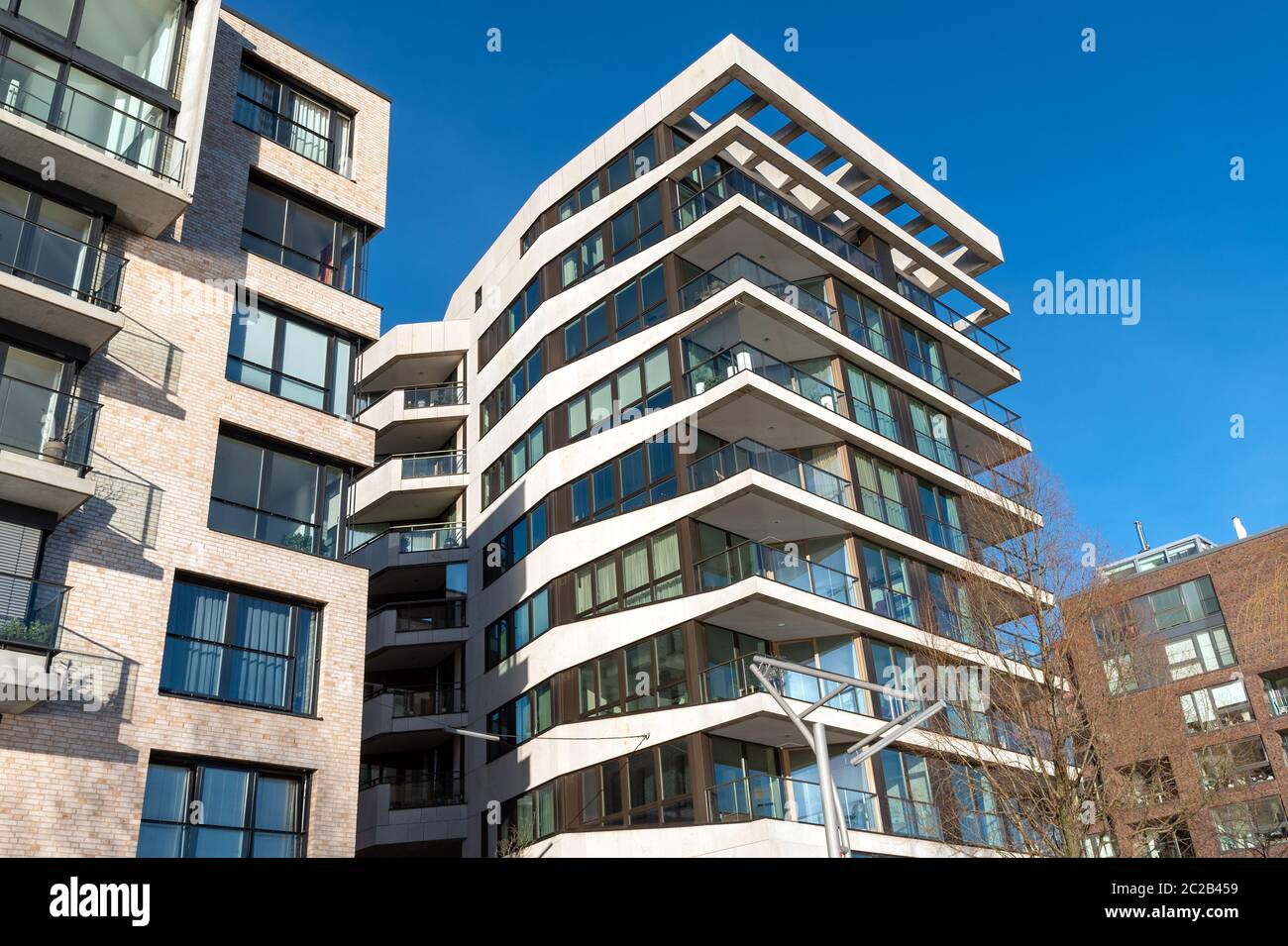 Modern townhouses in the Hafencity in Hamburg Stock Photo Alamy