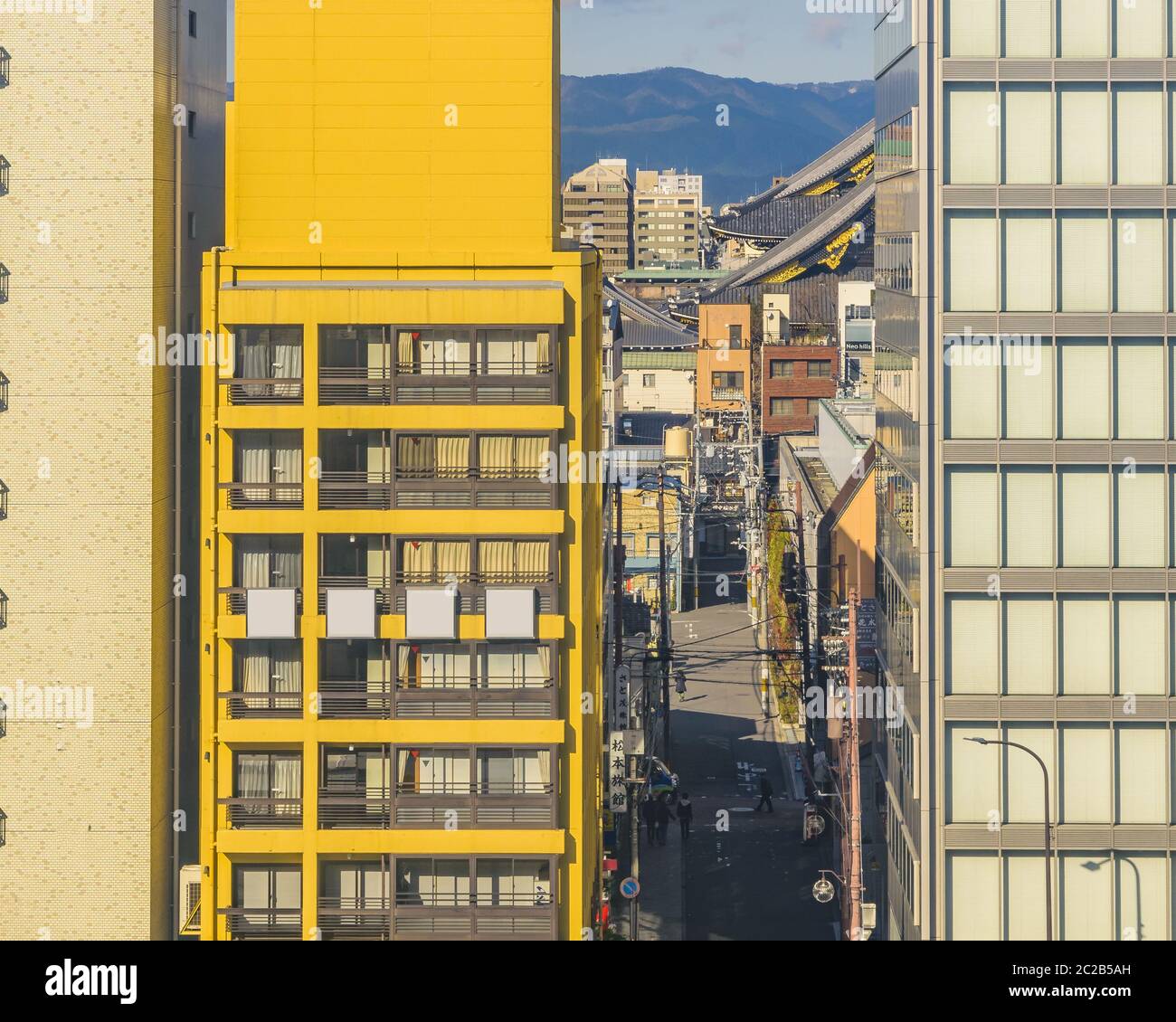 Kyoto Apartment Buildings, Japan Stock Photo Alamy