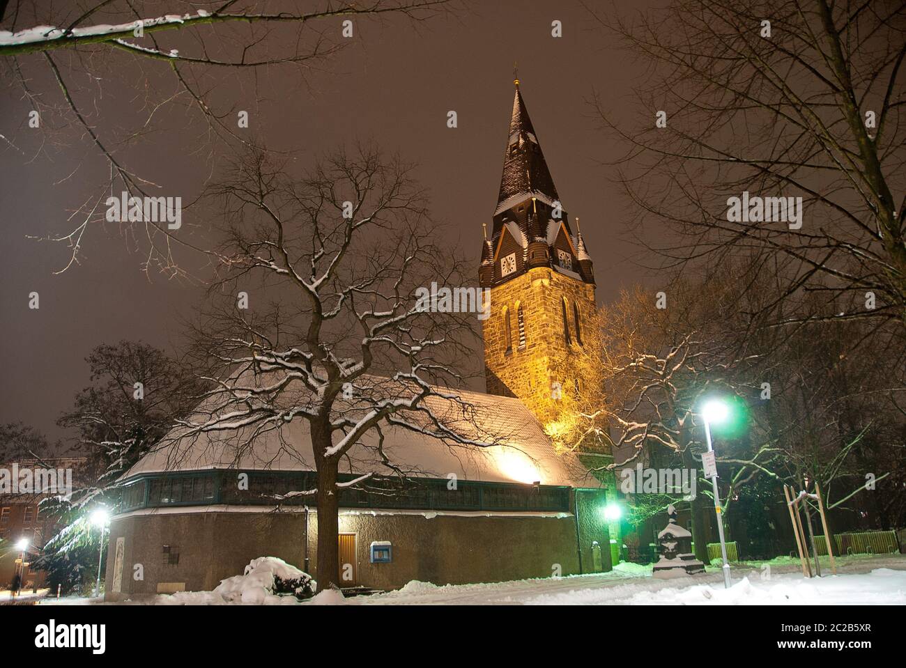 St.-Petri-Church in Hannover-DÃ¶hren in the winter Stock Photo