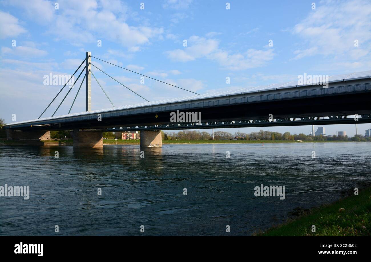 Bridge over the river rhine Stock Photo