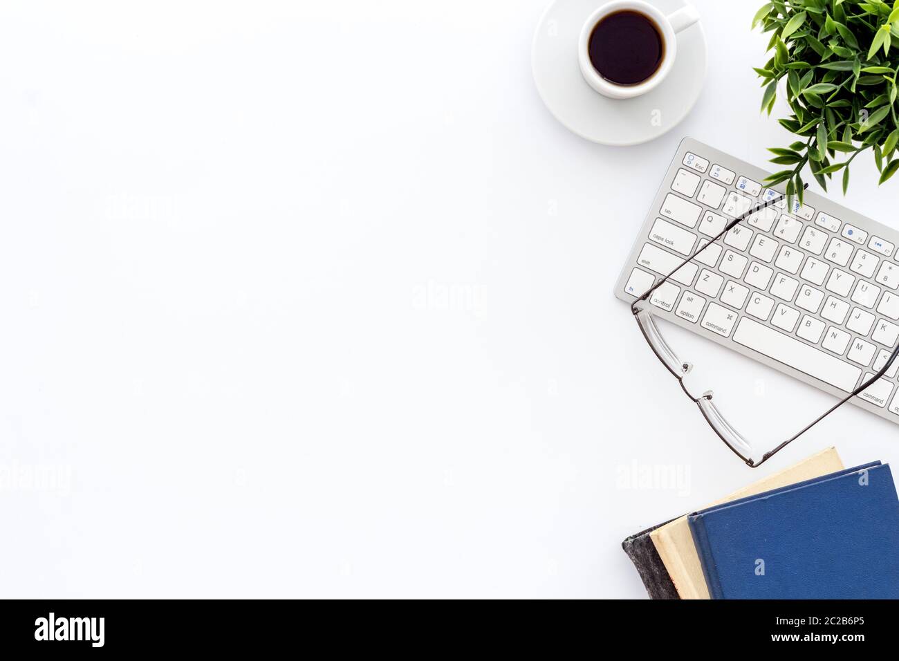 Computer Course Background White E-learning, online course. Computer, book on white background from ...