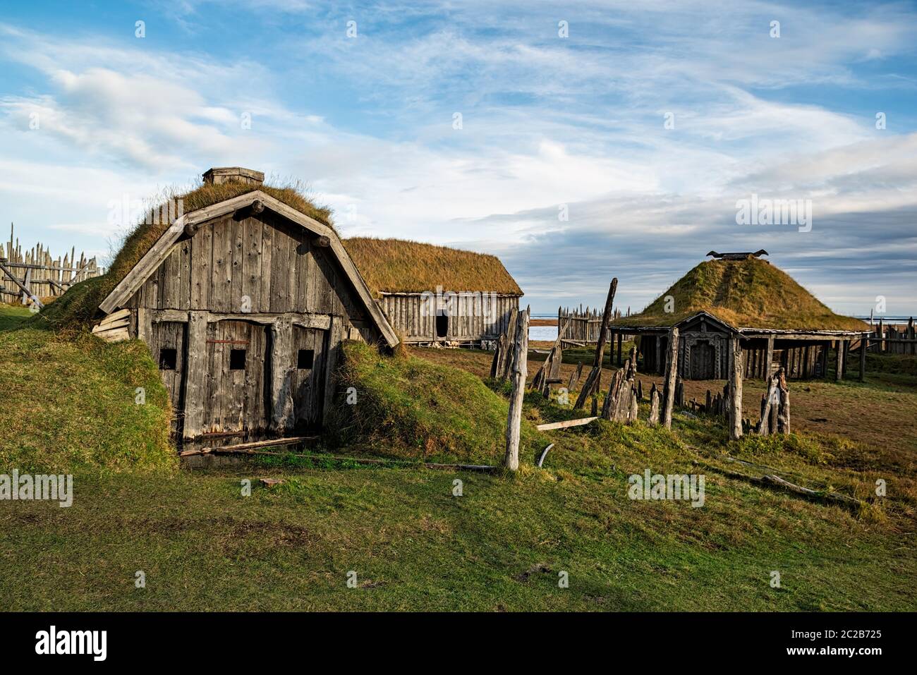 Stokksnes viking village, Iceland Stock Photo