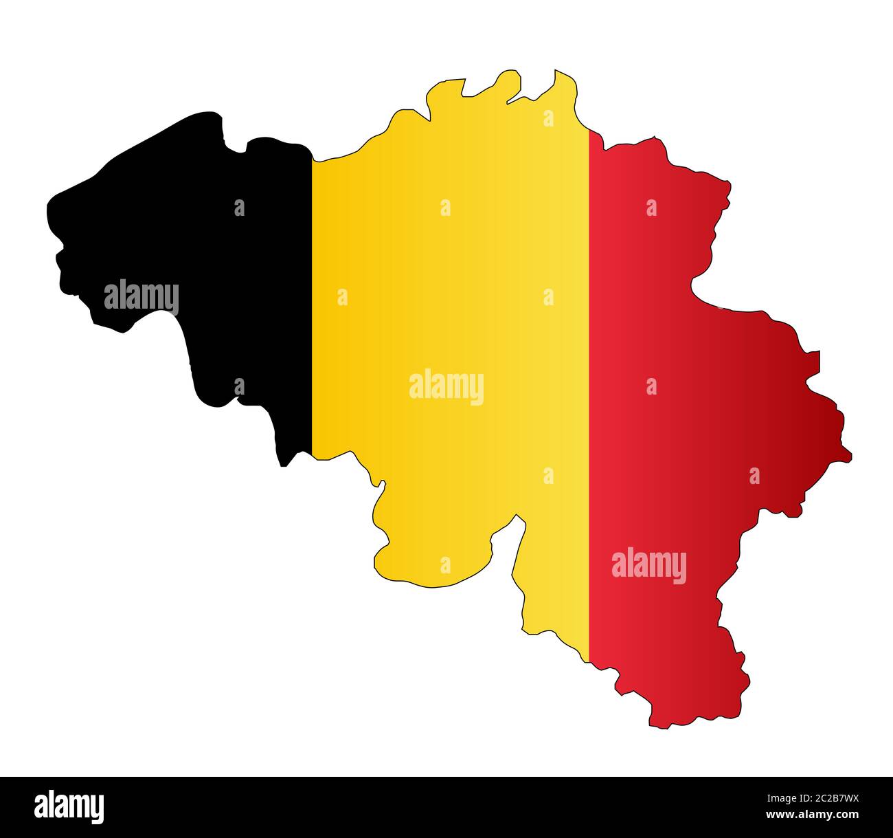 Belgium map vector hi-res stock photography and images - Alamy