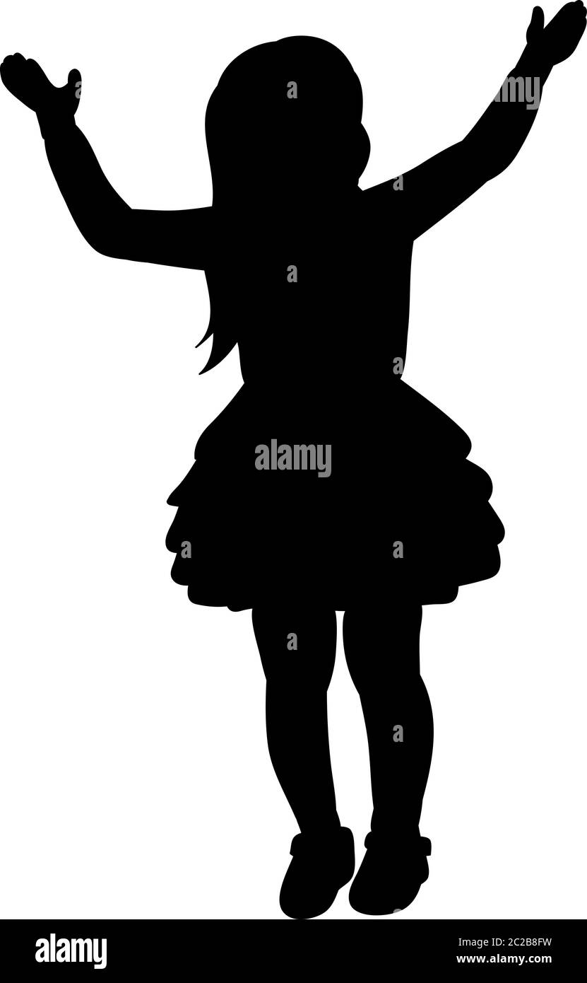 Girl Reaching Silhouette
