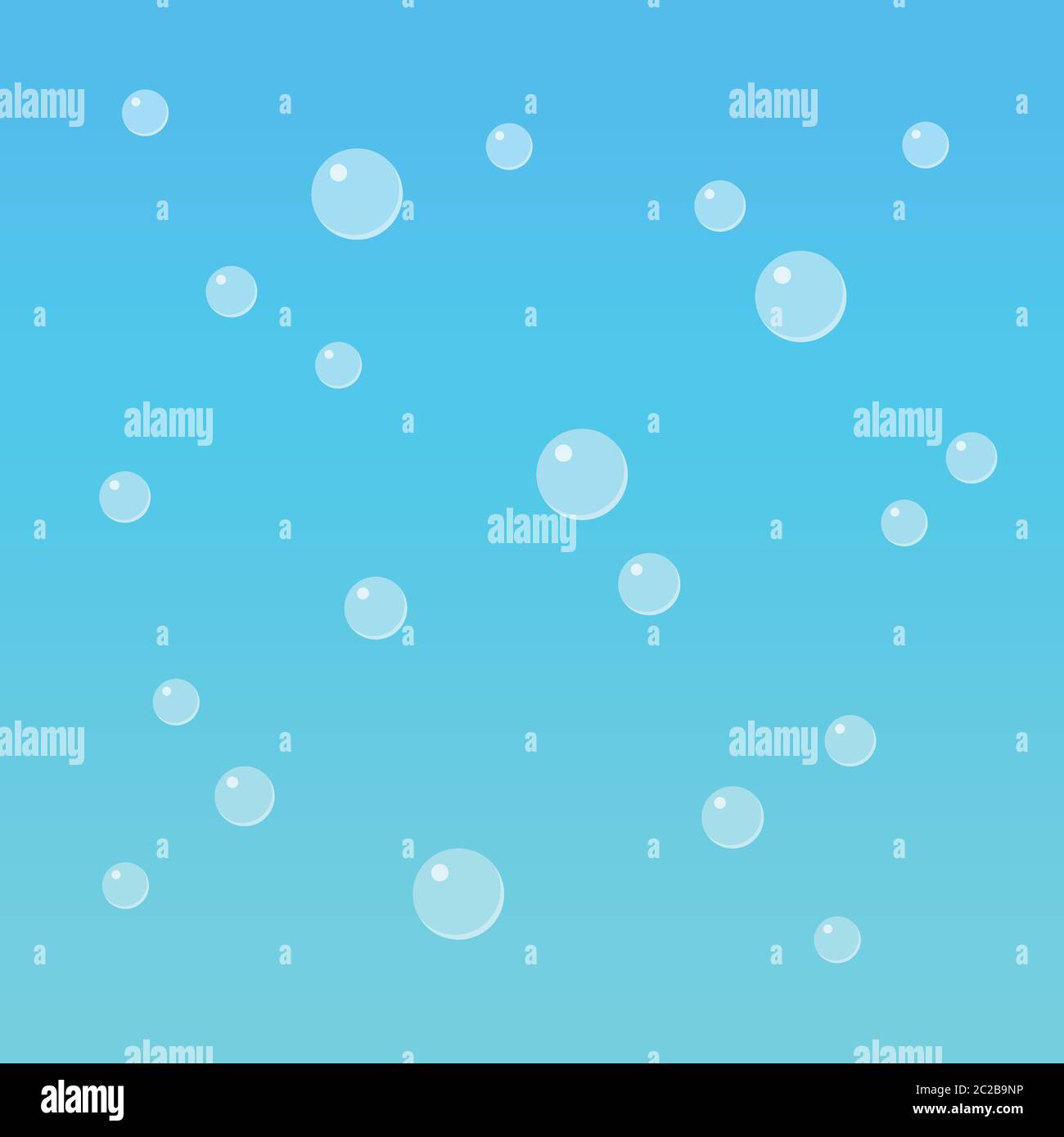 Bubbles in flat style. Vector illustration Stock Vector