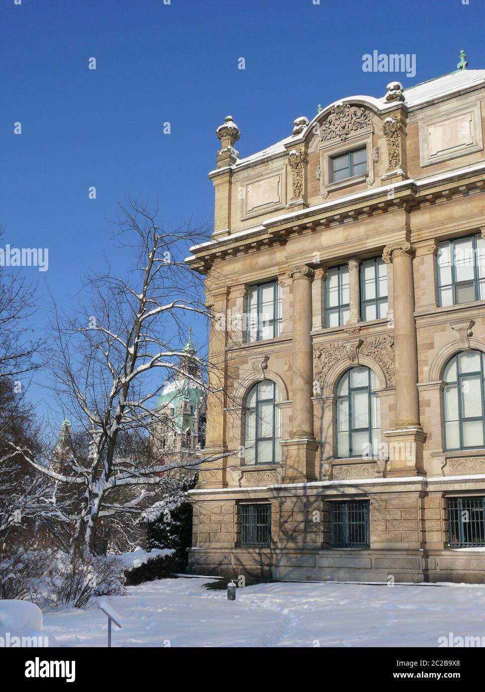 State Museum in Hannover in the winter Stock Photo