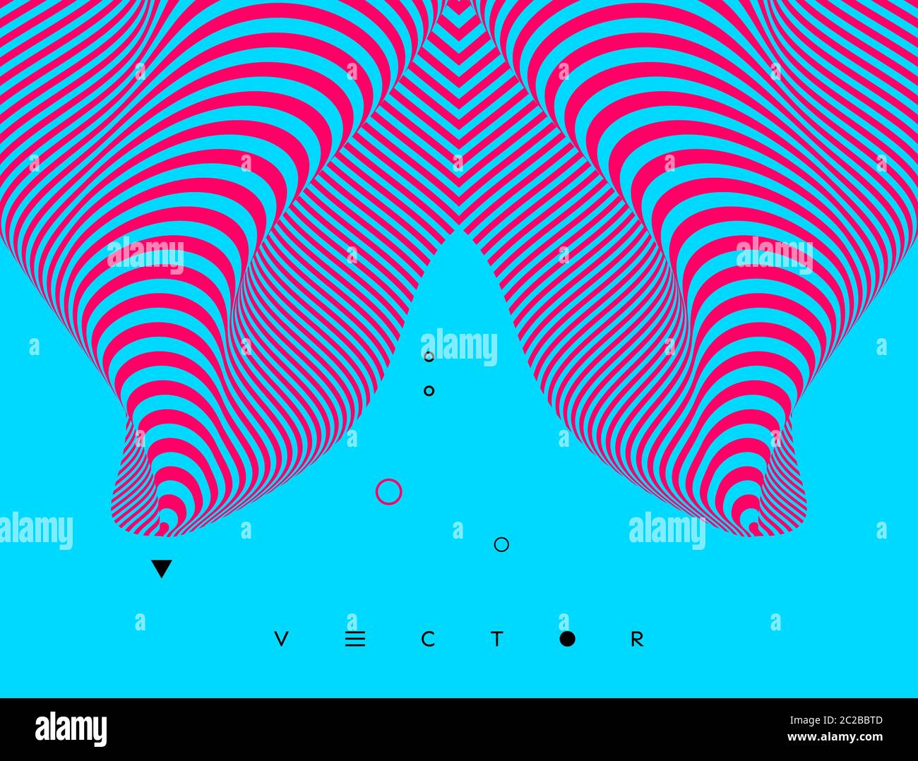 Pattern with optical illusion. Abstract 3D geometrical background ...