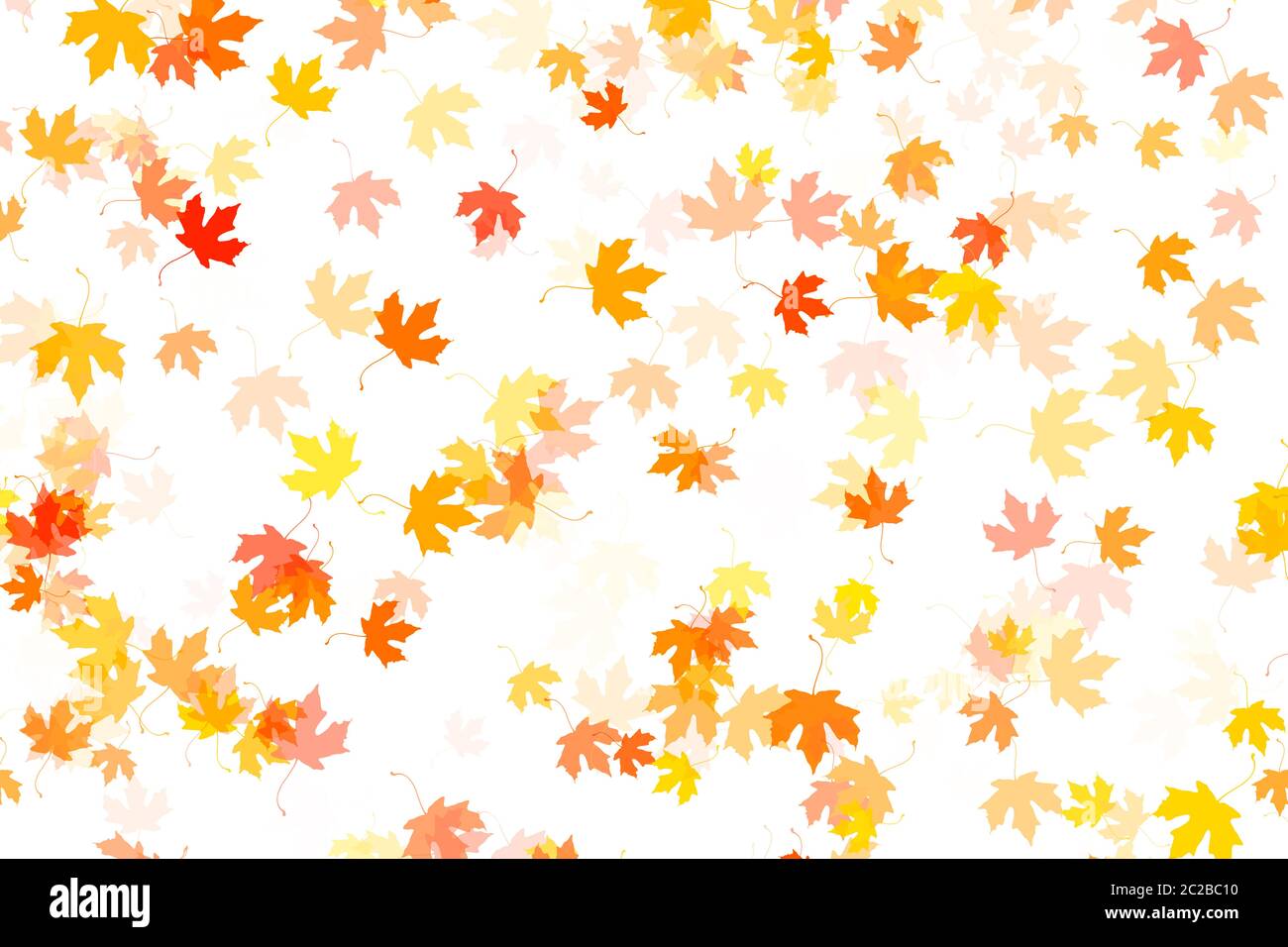 Multi colored autumn leaves background Stock Photo