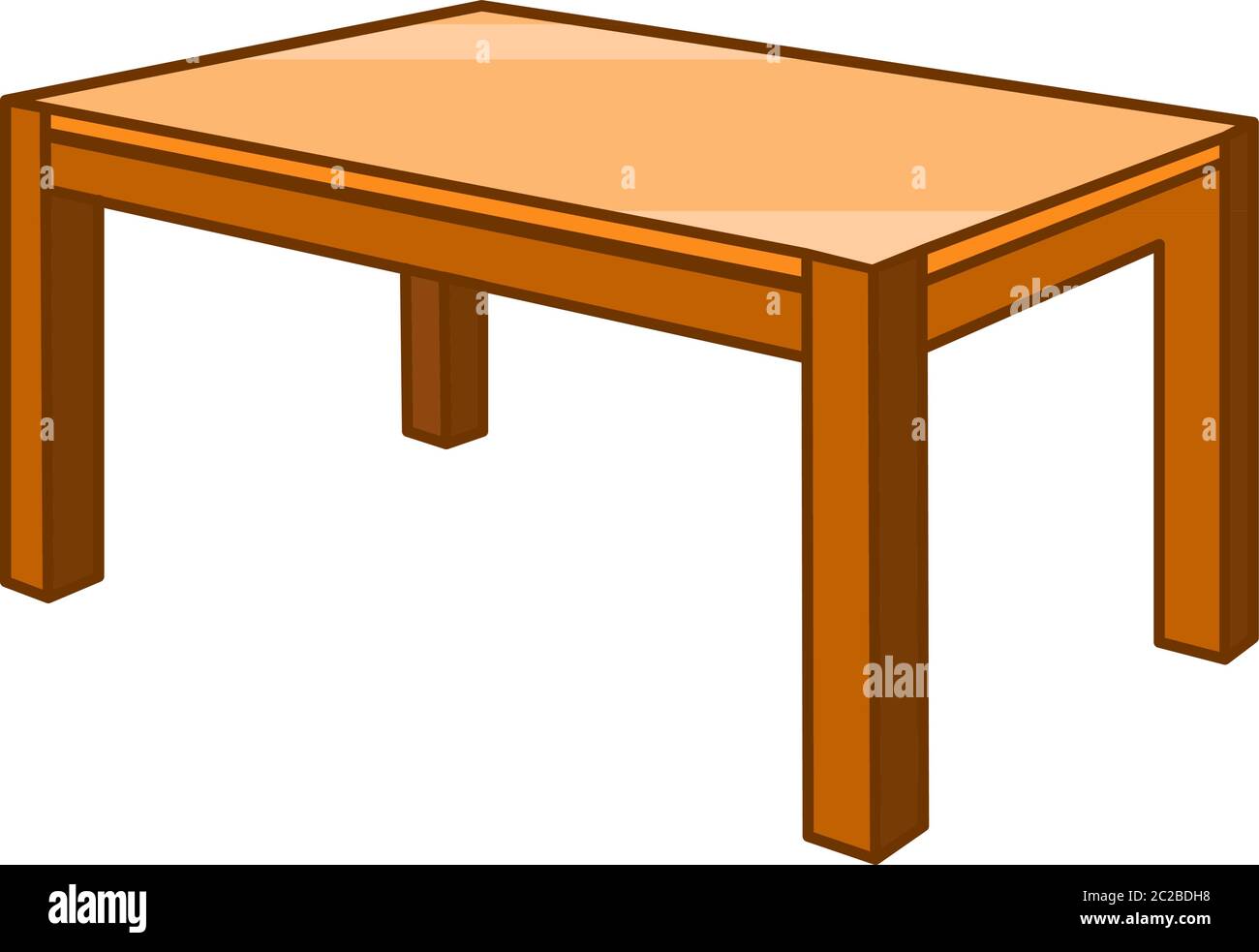 vector furniture table, isolated Stock Vector Image & Art - Alamy