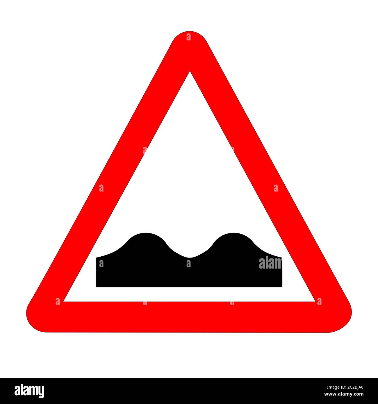 Uneven road sign Cut Out Stock Images & Pictures Alamy