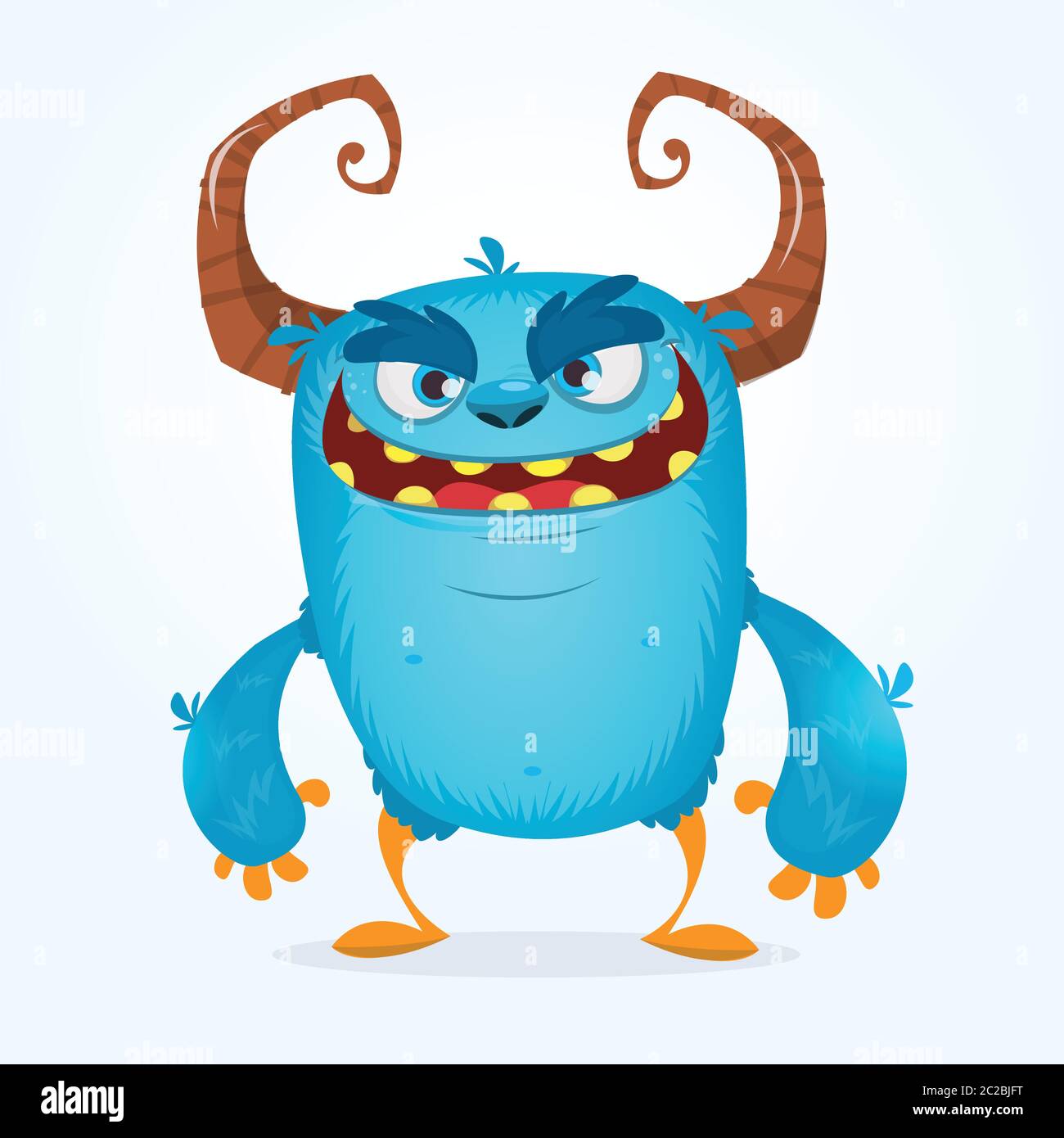 Happy Cartoon Monster Vector Halloween Monster Stock Vector Image And Art Alamy 9757