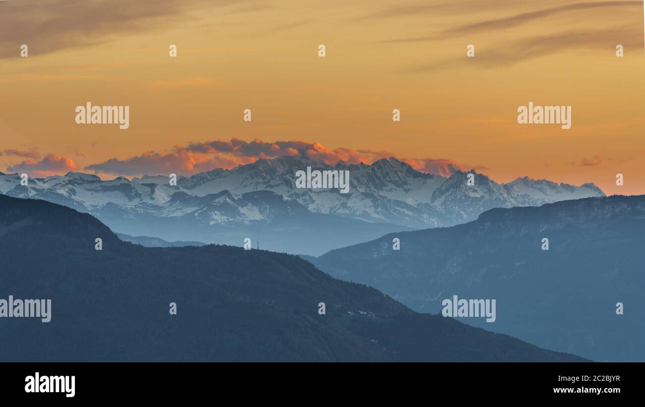 Alp-panorama Stock Photo