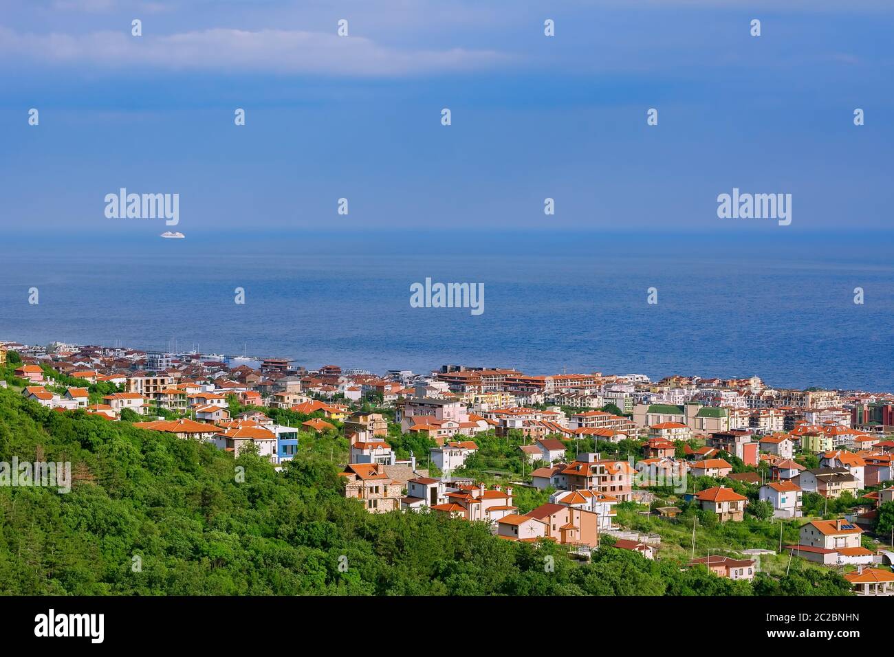 Small Town in Bulgaria Stock Photo