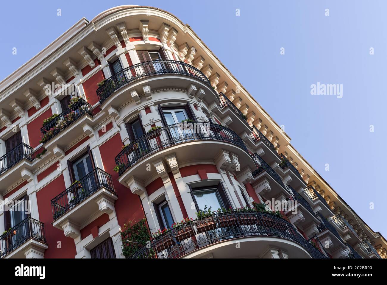 Residential house architecture in Bari Stock Photo