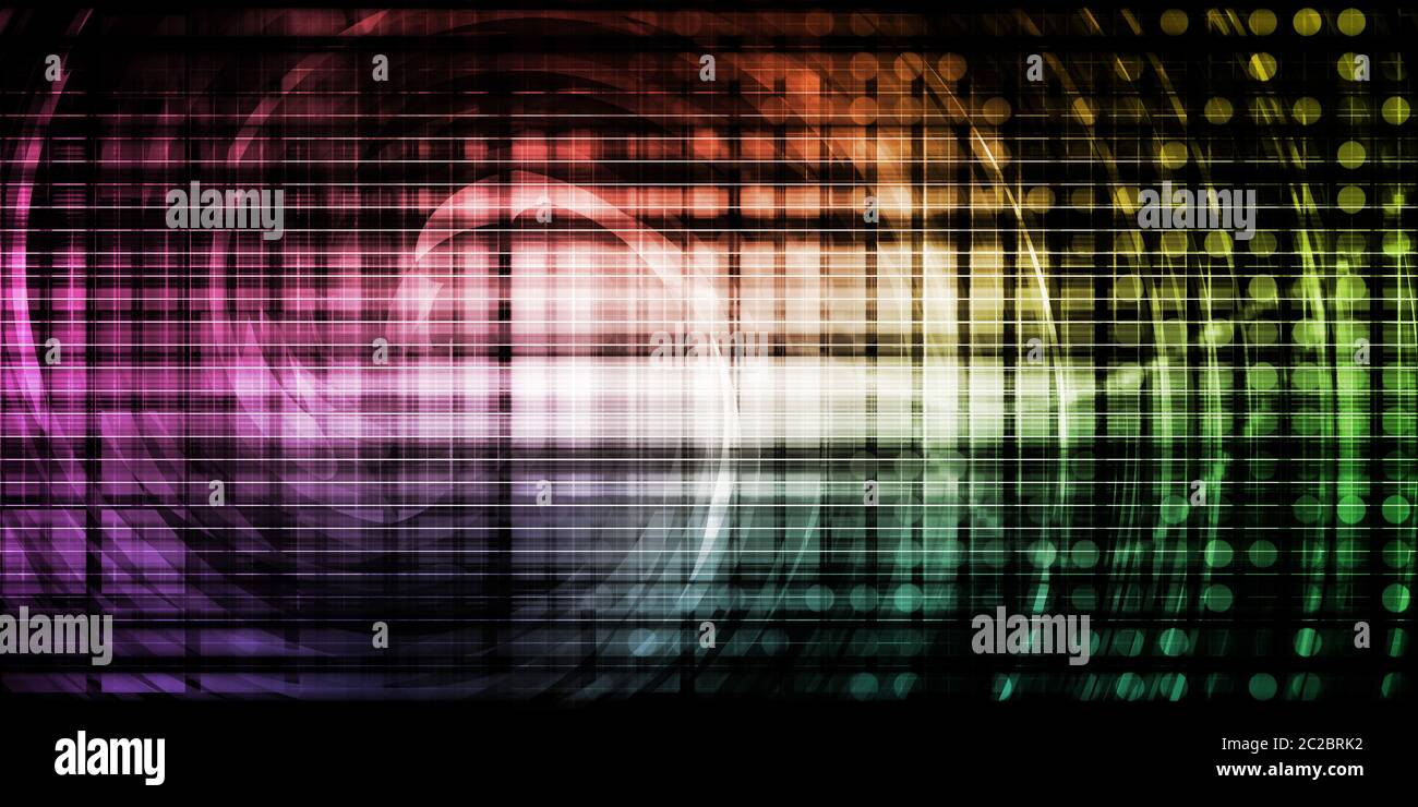 Tech Digital Data Transfer Network as Abstract Stock Photo