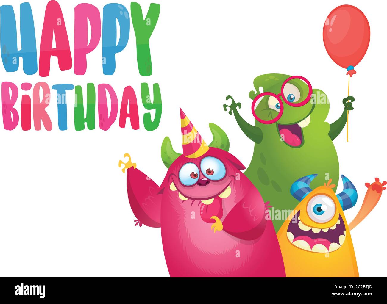 Page 2 Happy Birthday Card Monster High Resolution Stock Photography And Images Alamy