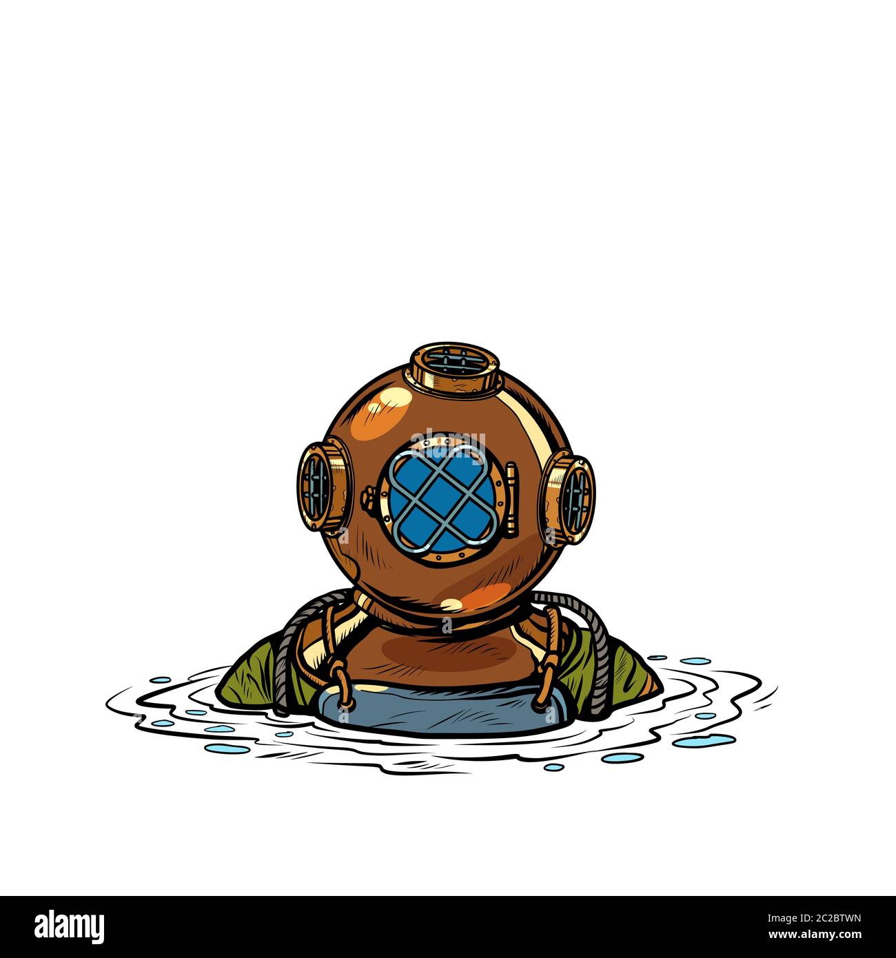 Old Diving Suit Art