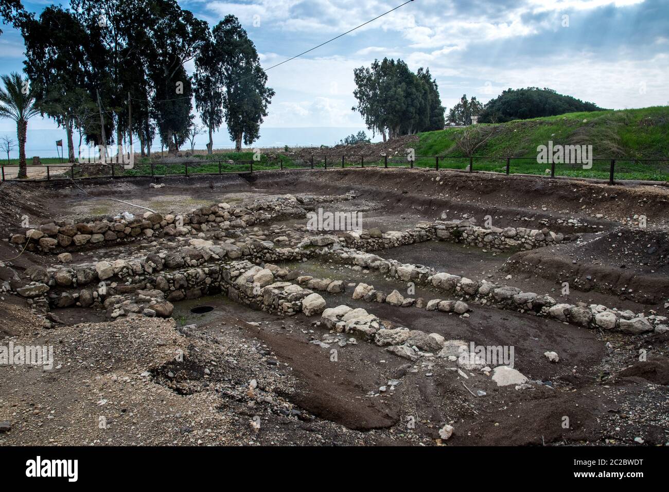Ruins of the ancient fishing village of Magdala (Mejdel) current day ...