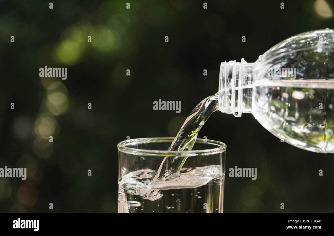 Sexy Girl Pours Water Bottle Pours Stock Photo 394763089