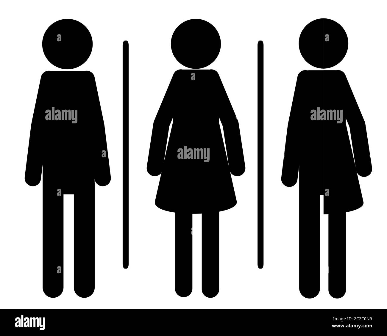 Symbol für öffentliche Toiletten Stock Photo - Alamy