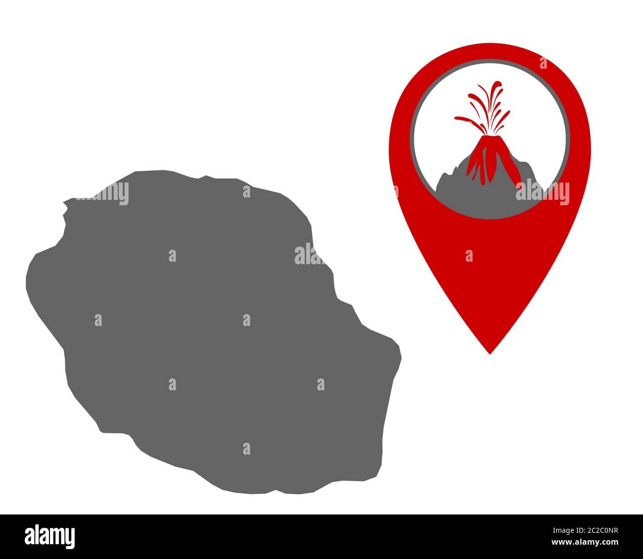 Vulkan karte hires stock photography and