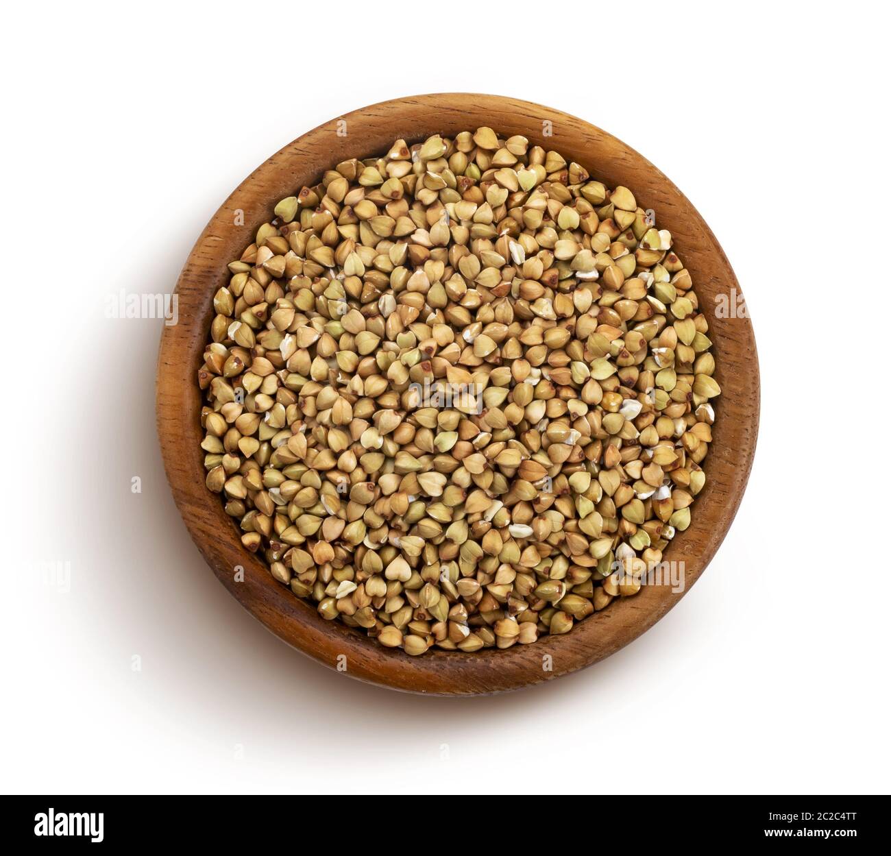 Green buckwheat isolated on white background, top view Stock Photo Alamy