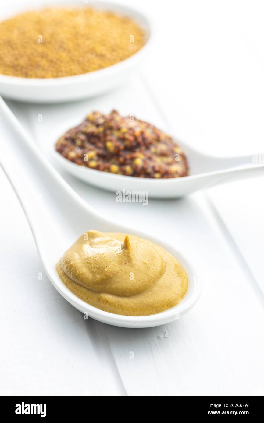 Whole grain mustard spoon hi-res stock photography and images - Alamy