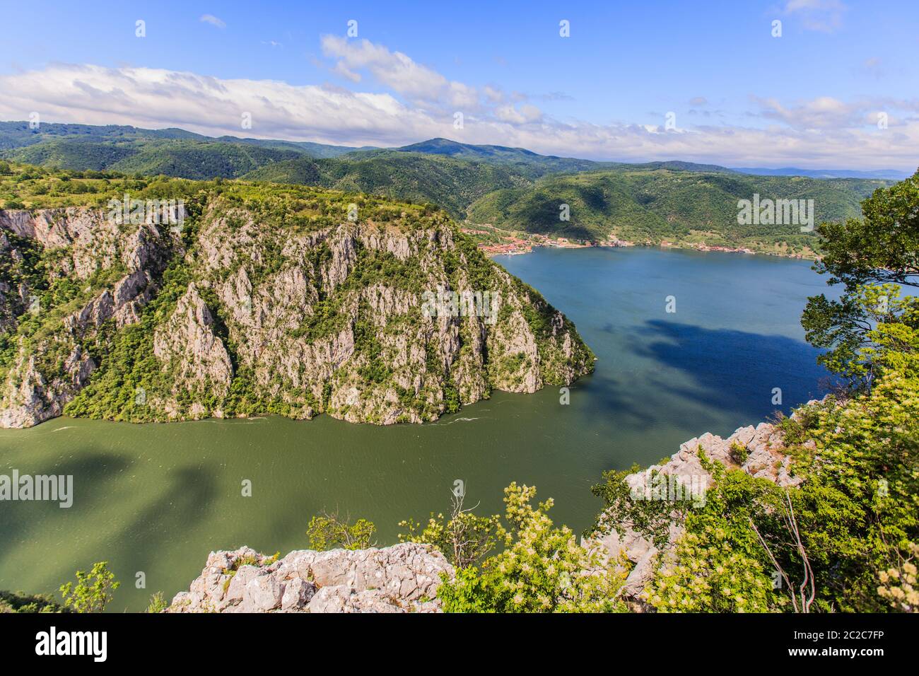 Beautiful nature landscape , gorge Danube river , the Iron Gates , located  at eastern Serbia, border with Romania, Europe Stock Photo - Alamy