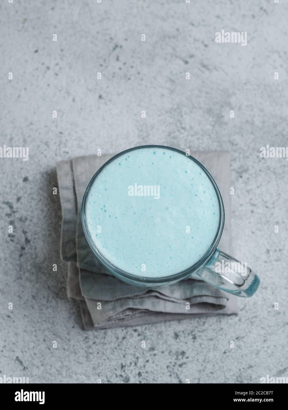 butterfly pea latte or blue spirulina latte Stock Photo Alamy