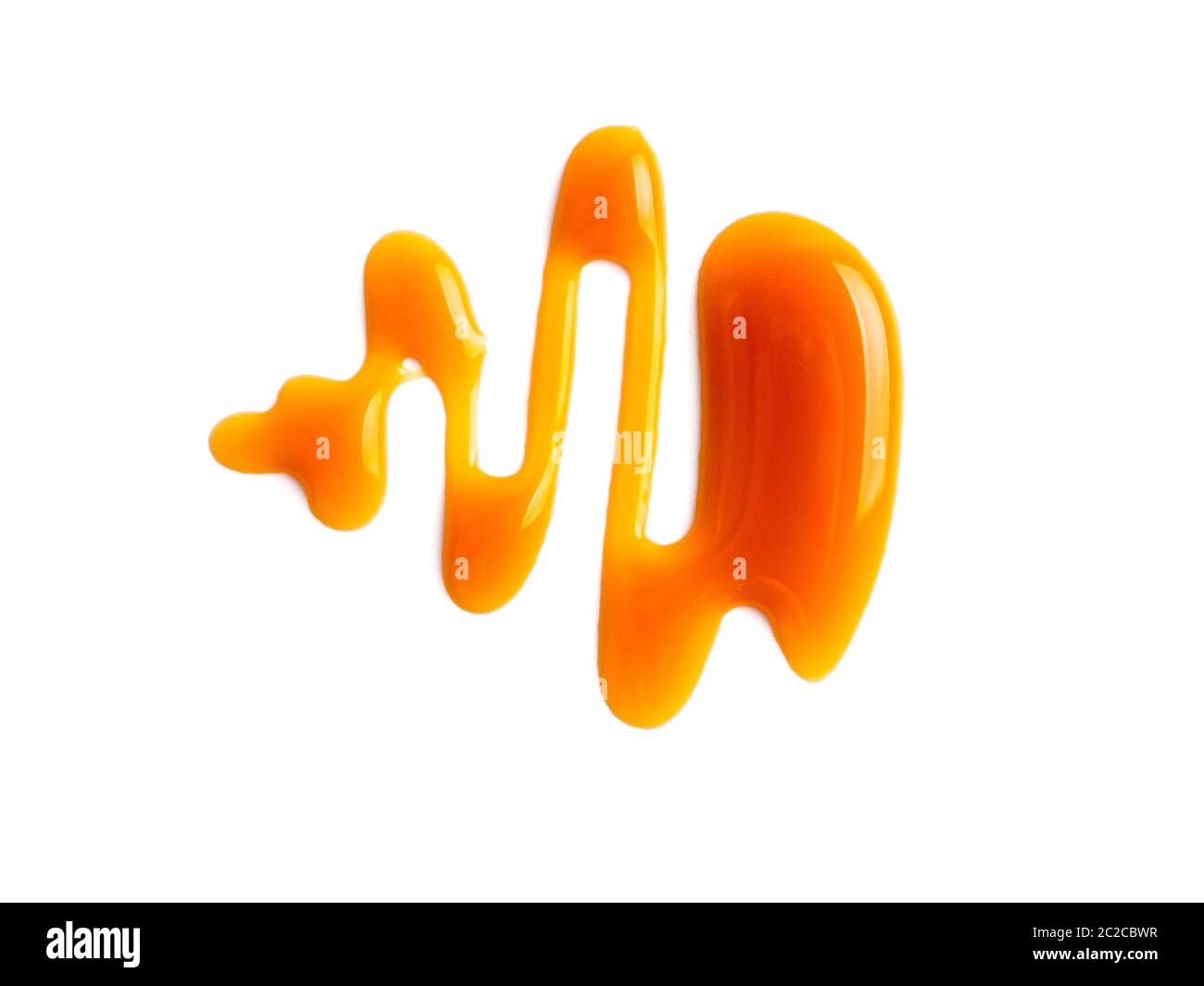 sweet caramel sauce isolated on white Stock Photo Alamy