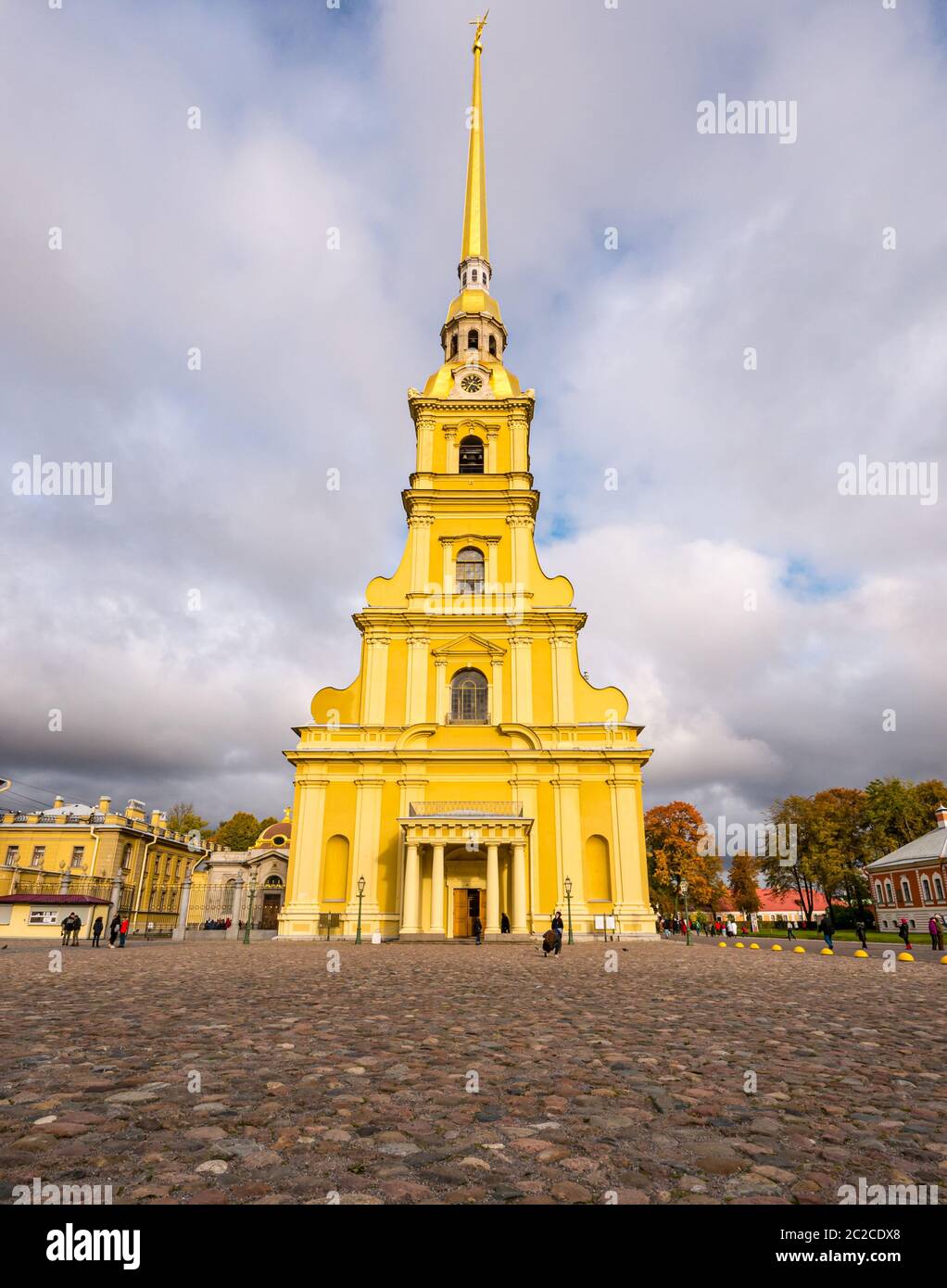 Peter and Paul Cathedral spire, Peter and Paul Fortress, St Petersburg, Russia Stock Photo
