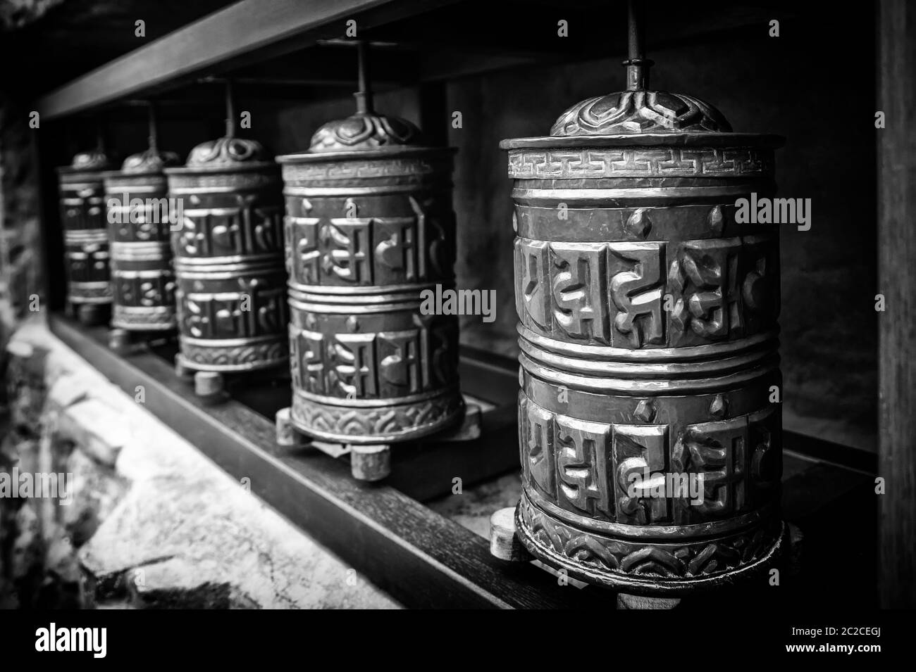 Tibetan scrolls, Buddhist belief, faith and religion, Zen relax Stock Photo