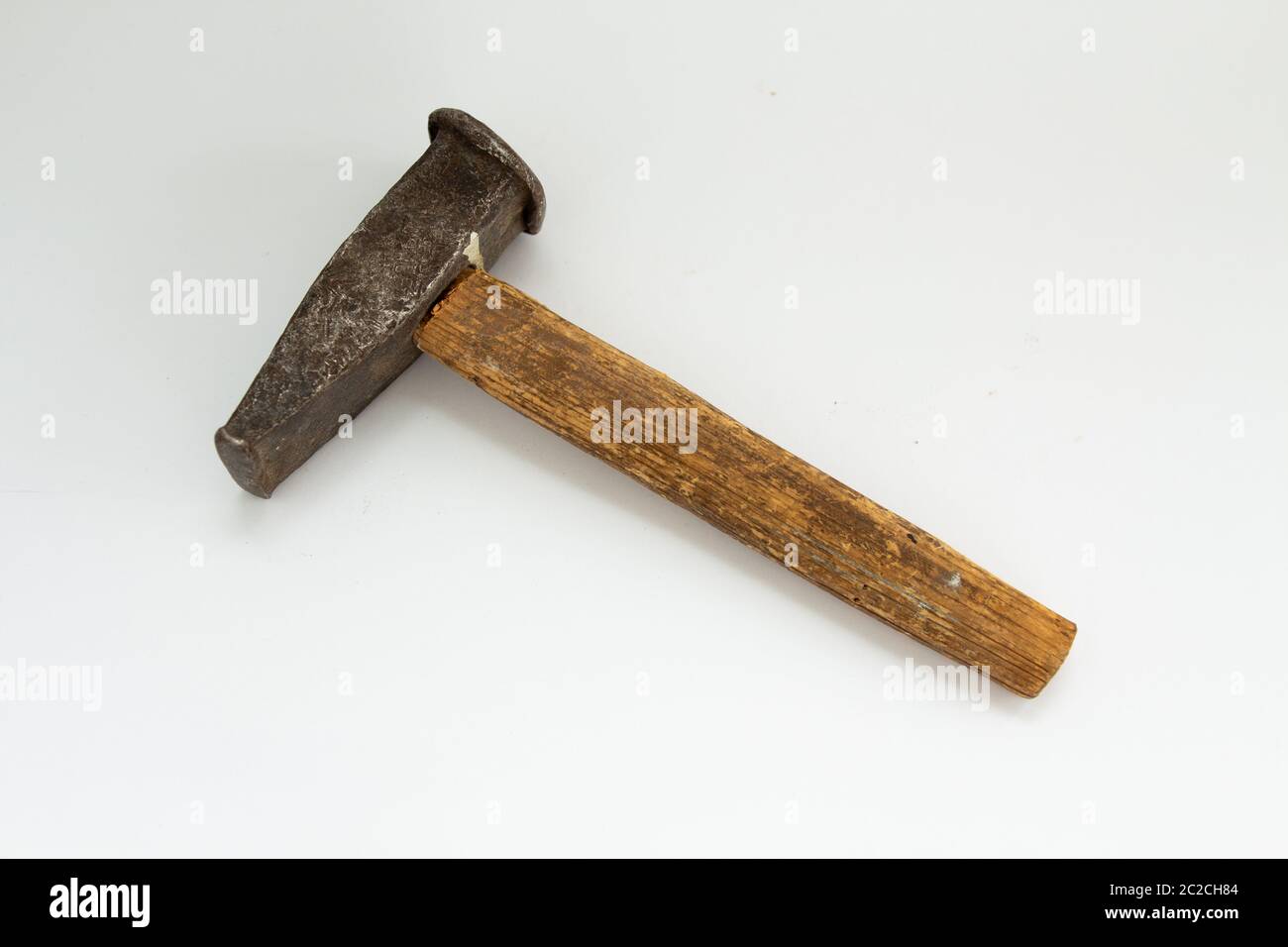 a hammer on a white background Stock Photo