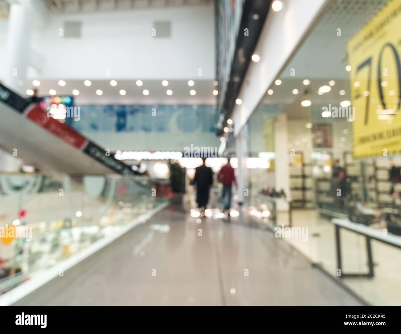 Shopping mall blur background Stock Photo