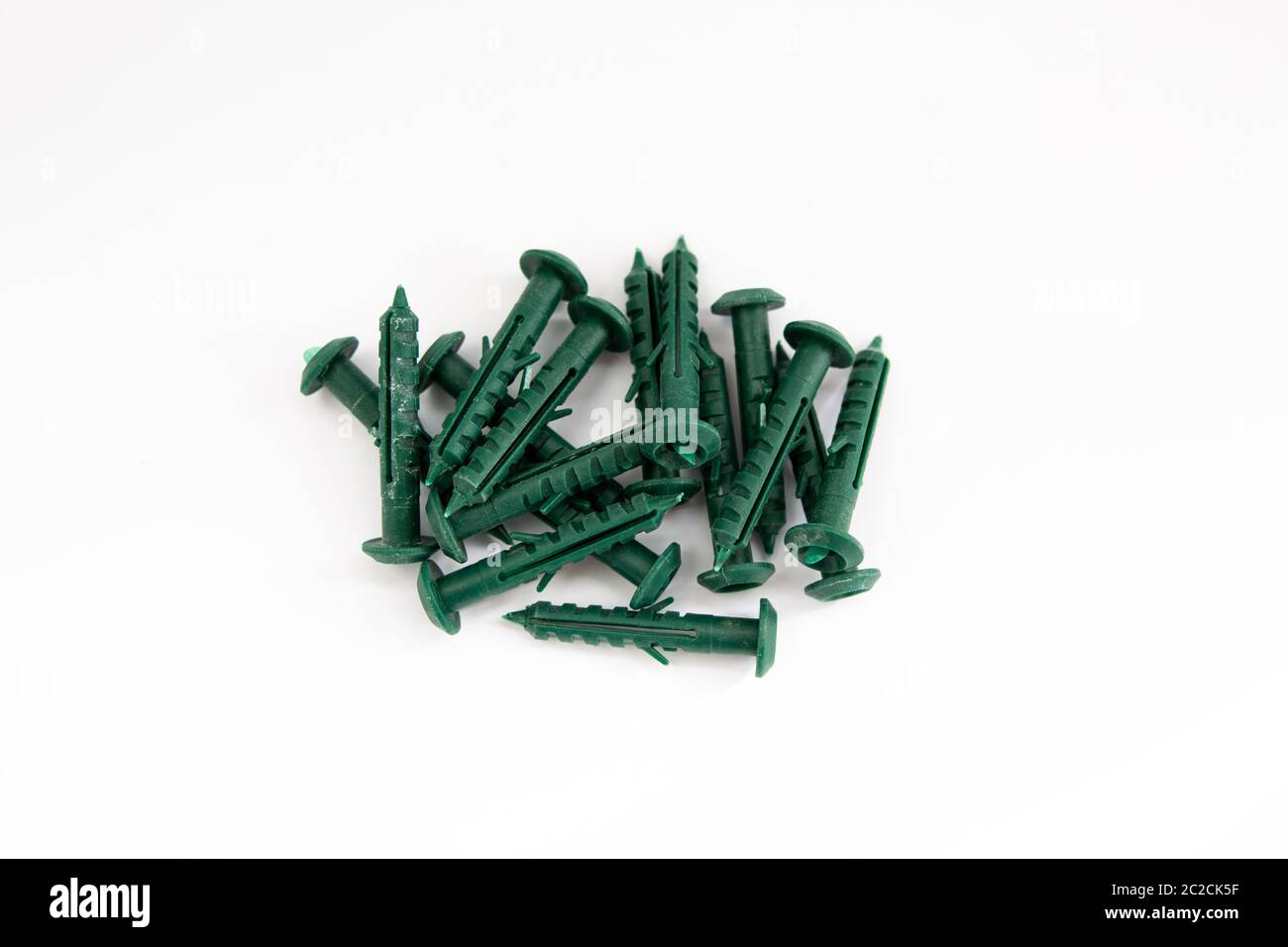 a dowels on a white background Stock Photo