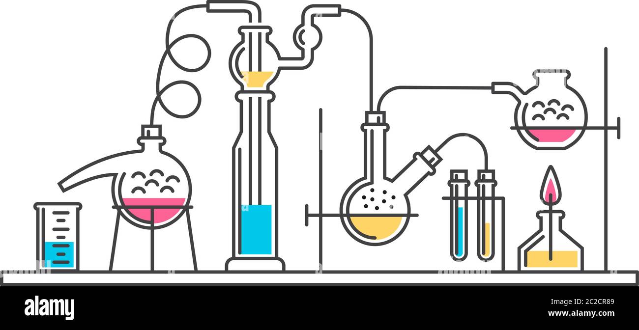 andru chemical composition color Stock Vector