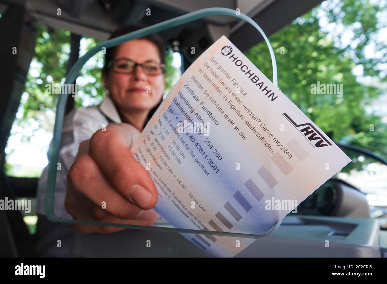 Hamburg, Germany. 17th June, 2020. Dilek Ak, bus driver of the  