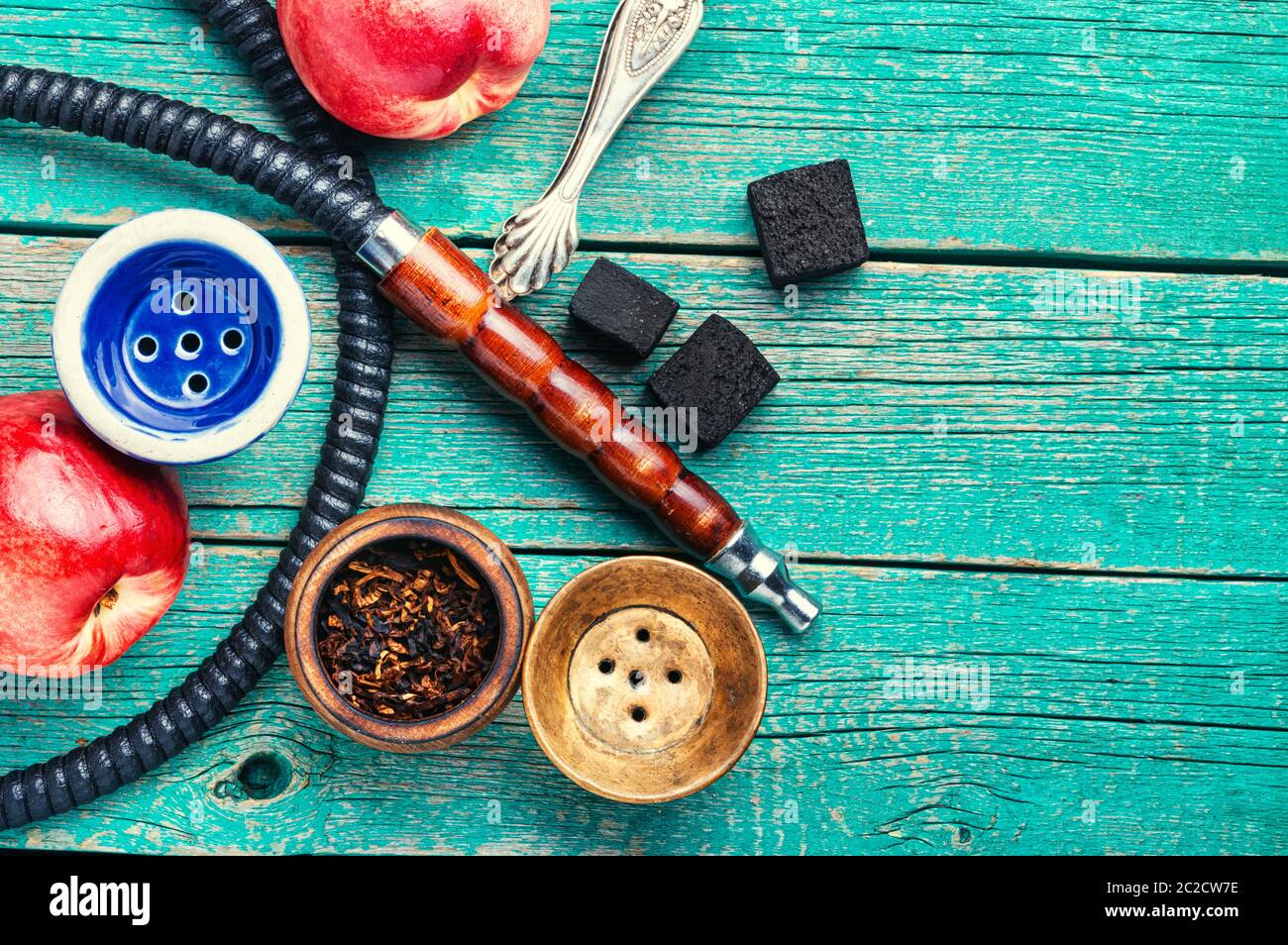 Tobacco shisha with nectarine aroma.Hookah with peach.Fruit hookah ...