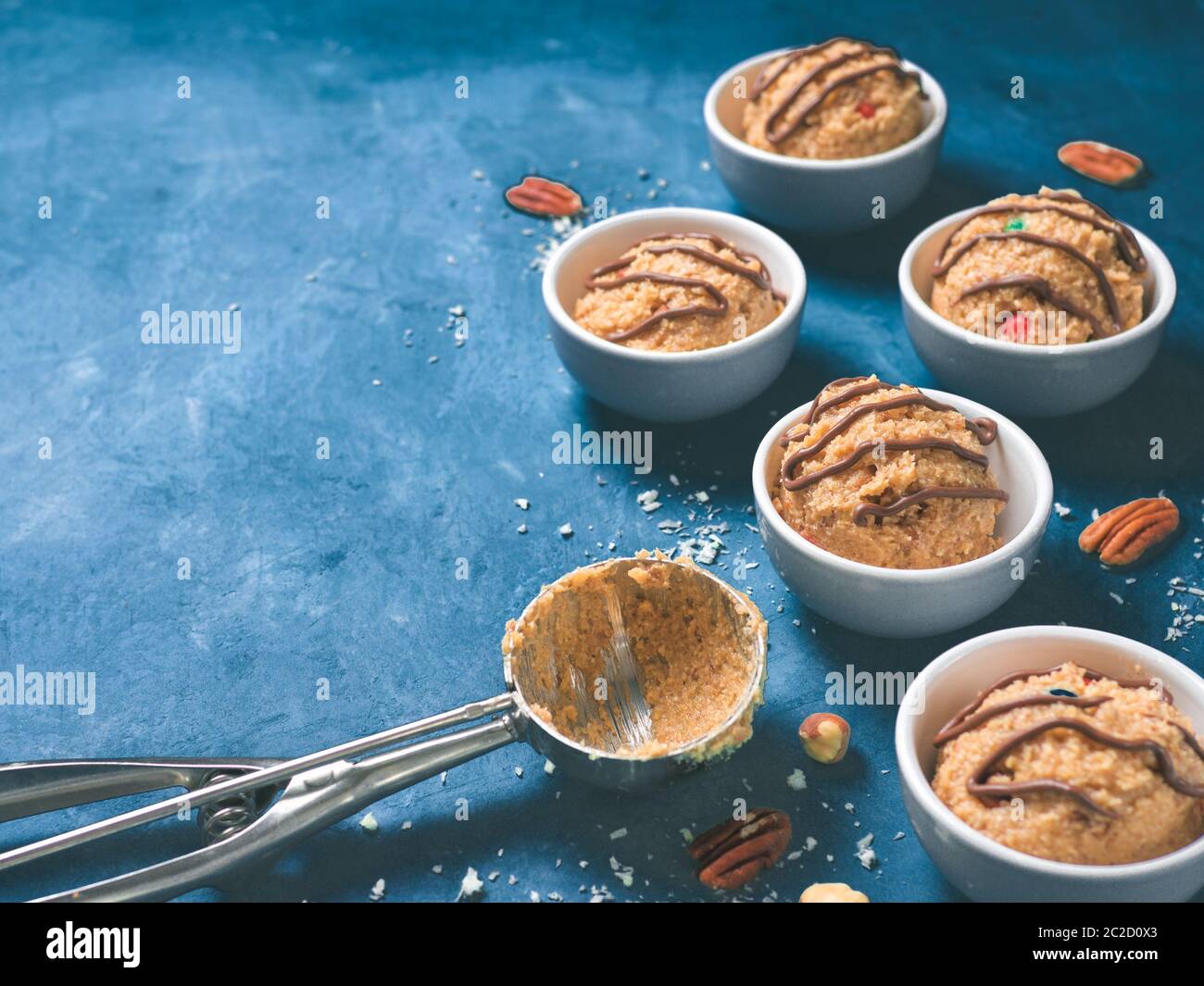 eatable raw monster cookie dough Stock Photo