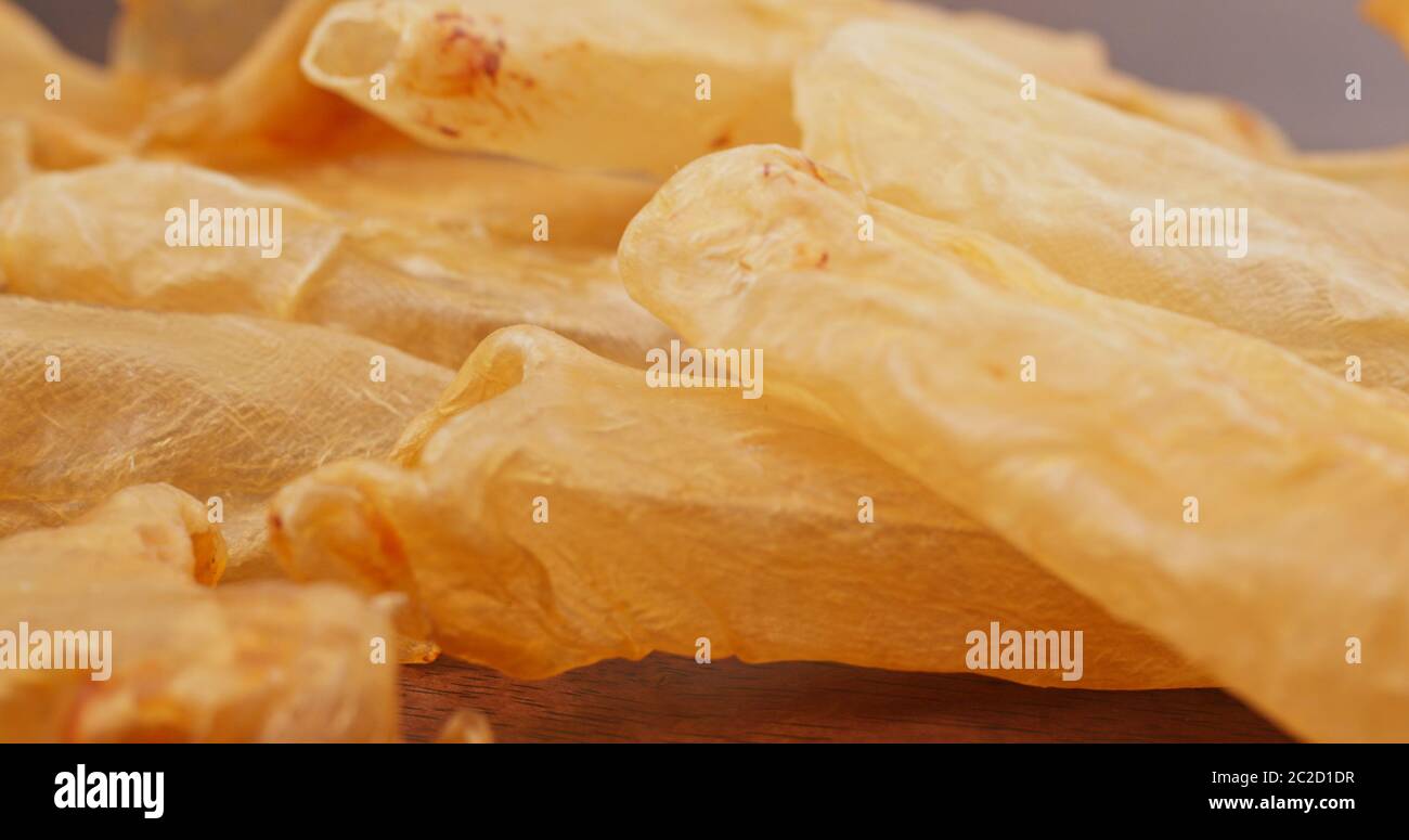 Dried fish maw close up Stock Photo Alamy